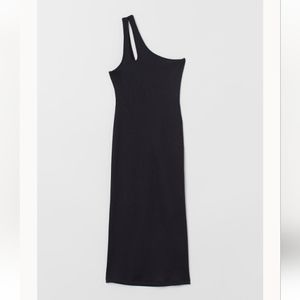 NWOT BLACK ONE SHOULDER DRESS